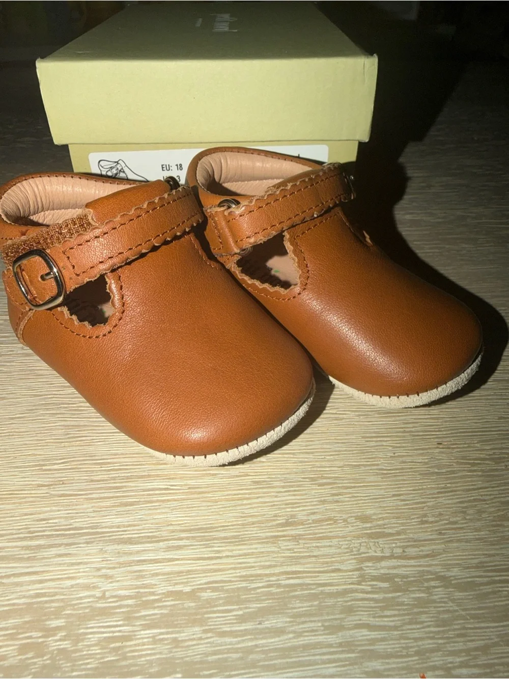 Petit Nord Copenhagen Brown Baby shoes size EU 18/US3/UK 2